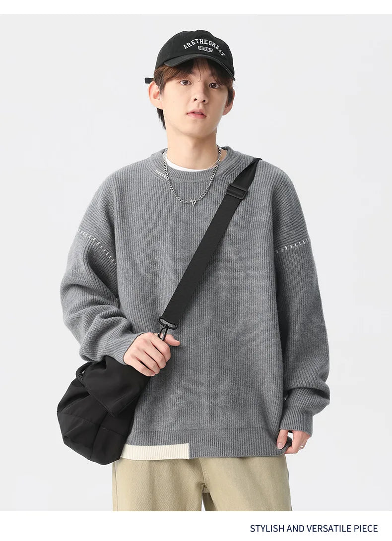 grunge knit sweater, fall winter drip, aesthetic soft knit grunge sweater for cozy streetwear