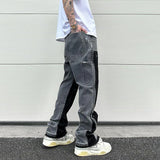 color washed denim mens jeans pants fashion graffiti patchwork loose biker red jeans streetwear hip hop casual straight pants denim street jeans