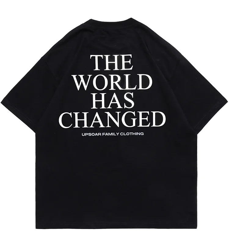 Harajuku Oversized Shirt – Aolamegs Men Horror Hand Earth Printed T Shirt Summer Gothic – Modern Streetwear for Everyone