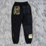 urban streetwear cactus jack cargo joggers pants harajuku hip hop multi pocket loose casual cargo sweatpants men baggy unique joggers style 5052