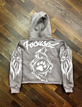 Y2K Pullover Hoodie Long Sleeved Oversize Vintage 3D Printed Clothing