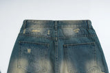 destroy ripped scratched patchwork denim jeans mens casual straight biker zipper trousers streetwear hip hop jean pants joggers unique joggers style 3913