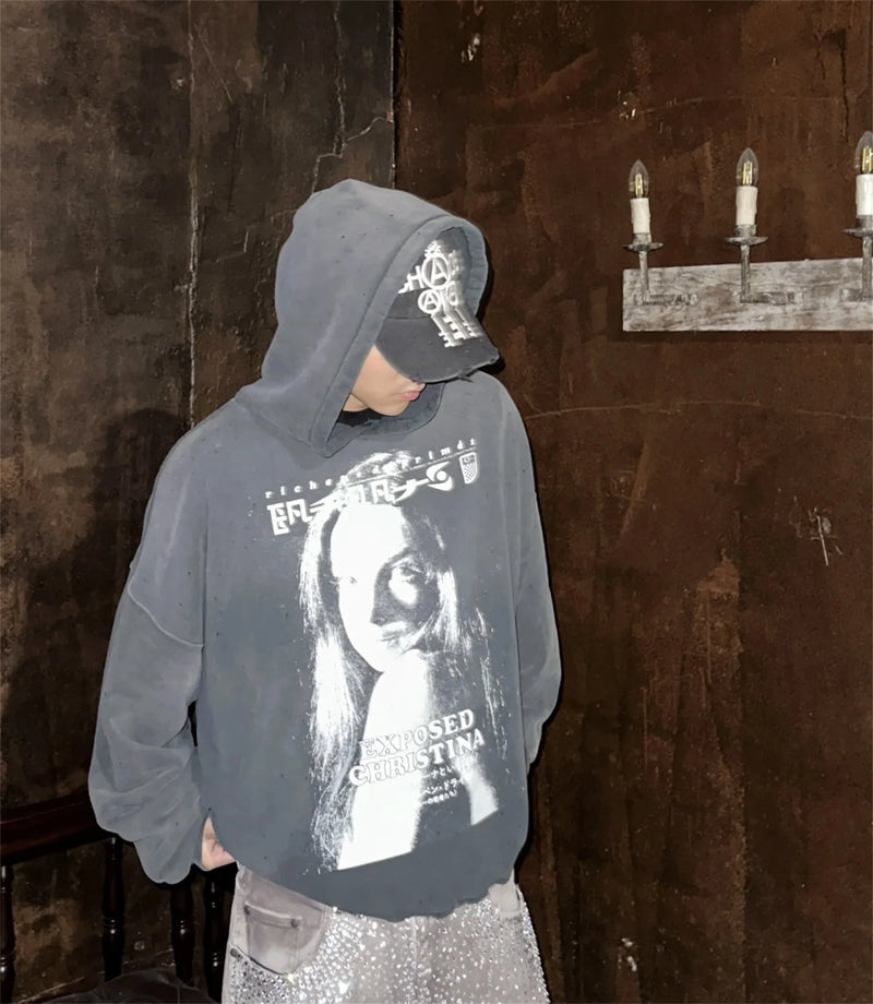 Trap music hoodie with edgy neon accents and flex graphics