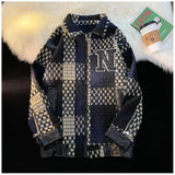premium fit spring-fall-plaid-jacket-vintage-lapel-jacket-racing-jackets-pu-leather-zipper-coat-loose-mens-jacket-harajuku-couple-outerwear high style hop wear graphic streetwear design oversized fashion essential image unisex - casual style hip 678510 urban everyday material print quality streetwear design ID 63a89