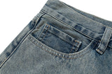 new washed faded distressed baggy jeans for men straight high street retro casual denim trousers vintage loose cargo pants unique cargo style 1412