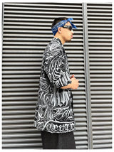 2 pieces sets mens fashion harajuku printed single breasted shirts and drawstring capris short pants joggers new streetwear sets unique joggers style 4437
