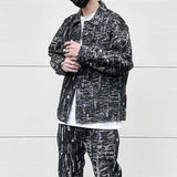 irregular scratched ripped holes denim jackets 2023 fashion turn down collar mens jean outerwear casual streetwear jeans nan  - variant style 2db112 for streetwear fashion