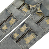 2024 ripped jeans high street straight trousers destroyed hole baggy denim pants vintage retro hip hop 1 unique jeans style 4625