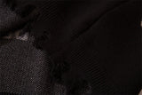 half high collar goth women men sweaters oversized long sleeve knitted pullovers y2k men ripped sweater harajuku streetwear tops - trendy hip hop fashion hoodie, bold artwork streetwear hoodie, 2025 streetwear drop