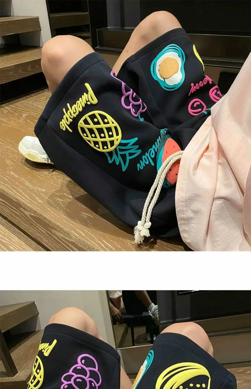 summer dopamine shorts thin summer american fashion brand loose casual sports basketball large size five point pants for men top unique shorts style 3360