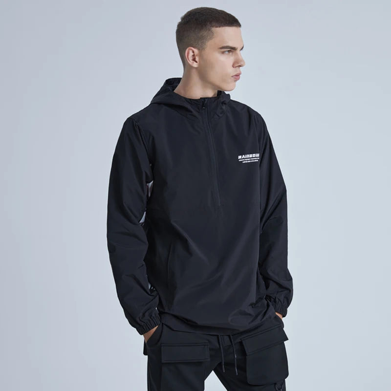 Streetwear urban high fashion fleece graffiti hooded