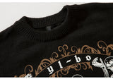 hip hop harajuku skeleton printed knitted sweater unisex pullover streetwear winter casual loose sweater warm jumpers knitwear - 2025 streetwear drop, trendy hip hop fashion hoodie, Y2K grunge street style
