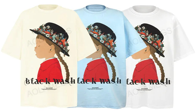 Anime Graphic tee – Men Versatile Casual T Shirt Color Print Designed Short Slee