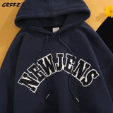 Autumn and Winter American High Street Men and Women Trendy Personalized Letter Printed Hoodie Couple Loose Retro Casual Top y2k