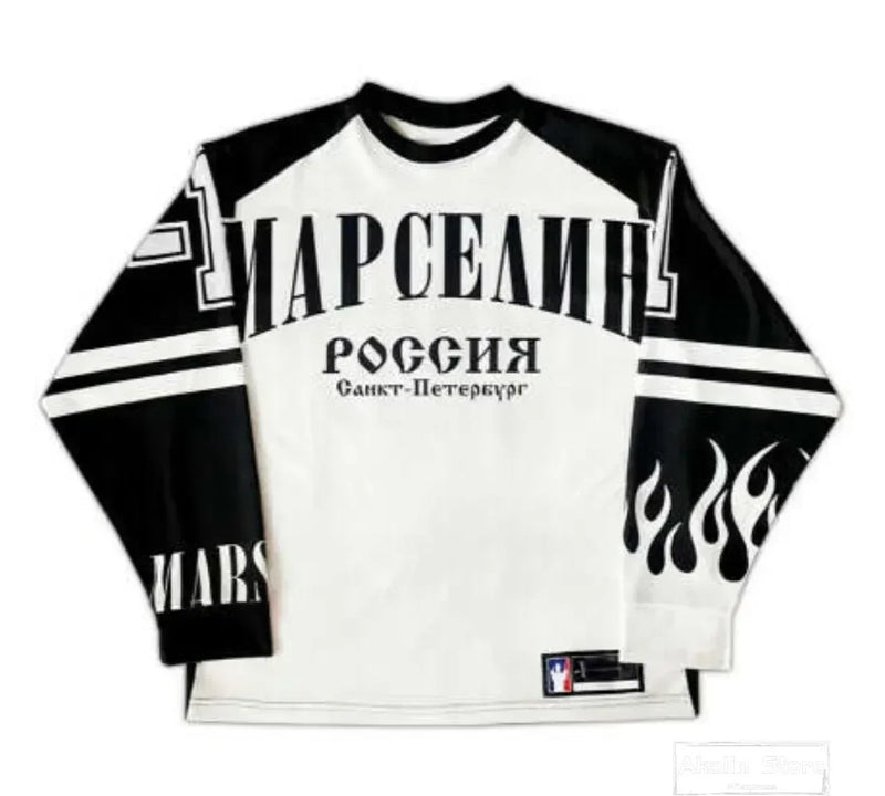 Anime Streetwear top – Y2K Hip Hop Sprots Long Sleeves T Shirts Men Streetwear Casu
