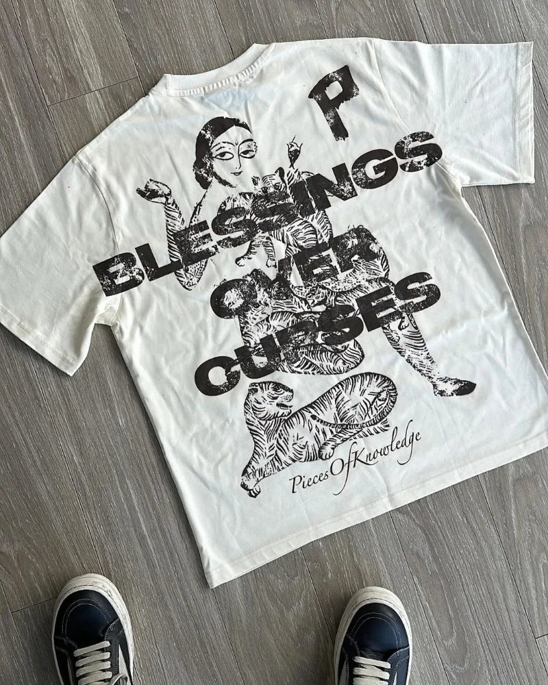 Y2k Aesthetic print tee – 2024 Y2K American High Street Fashion Brand Short Sleeved To