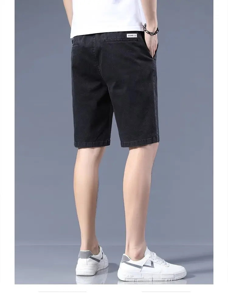 mens pants shorts thin harajuku casual elastic waist sweatpants male short 2024 summer jogger streetwear breathable shorts unique joggers style 1377