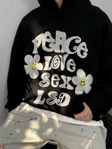 hip hop knitted pullover, bold design pullover, cozy fashion fit, stylish street outfit, modern aesthetic appeal