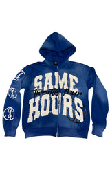 Hip Hop Trendy Streetwear Y2K Harajuku American Retro Letter Print Zip