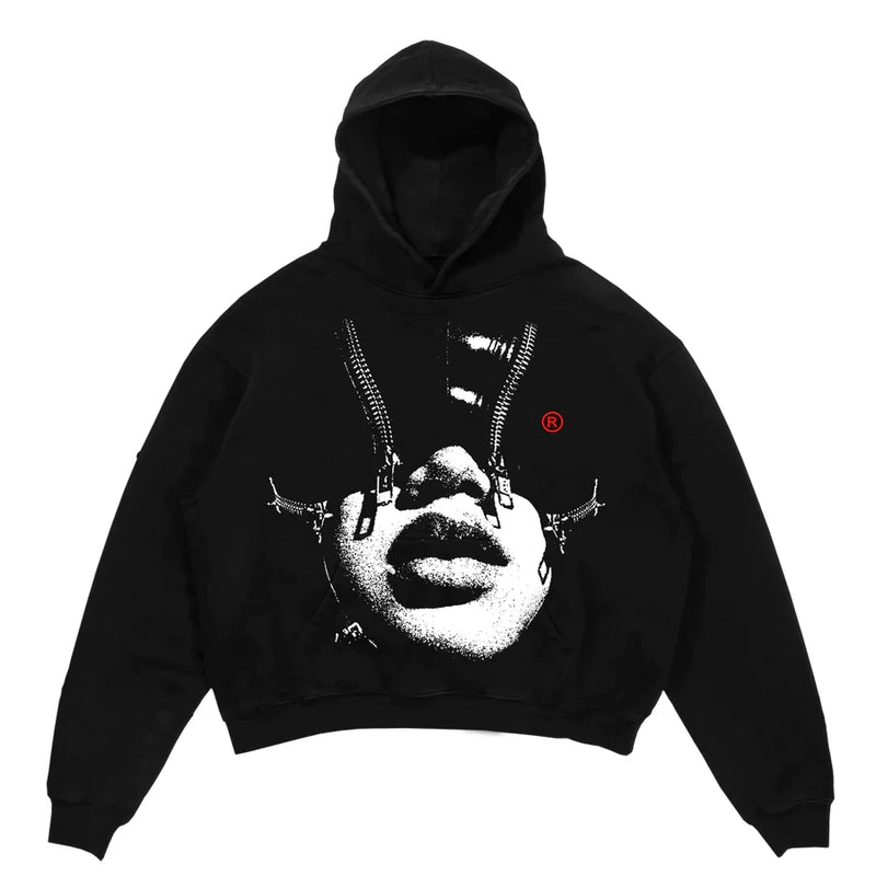 Y2K Womens Top Hoodies Sweatshirt Pullover Oversized Streetwear Vintag
