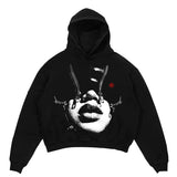Y2K Womens Top Hoodies Sweatshirt Pullover Oversized Streetwear Vintag