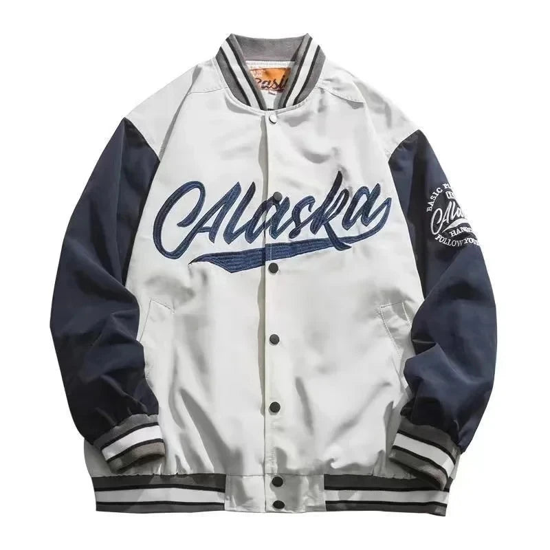 American New Trend Personality Graphics Mao Jinxiu Oversized Jacket Men's Y2K Harajuku Hip-hop