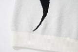 mens racing style sweater knitted pullovers casual long sleeve loose o neck harajuku sweaters streetwear unisex jumpers knitwear - urban fashion pullover, anime inspired graphic hoodie, trendy hip hop fashion hoodie