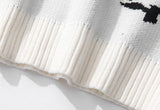 fashion knitted sweater autumn winter o neck anime characters pullover streetwear unisex casual loose sweaters jumper knitwears Y2K vintage urban hoodie, unique limited edition hoodie, trendy hip hop style outerwear