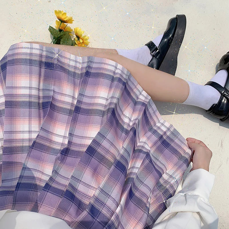 Jk Uniforms Gyaru School Uniform for Girl Student Pleated Skirt Uniform Set Women Short Sleeve Bow Tie Seifuku Japanese Style