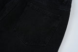 y2k streetwear embroidered ripped wide jeans for men washed destroyed torn flared jean male tassels hip hop jeans pants baggy unique jeans style 704