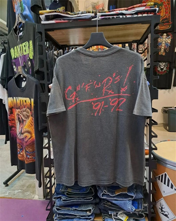 Summer Vintage Guns N' Roses Rock Band T-Shirt Tops