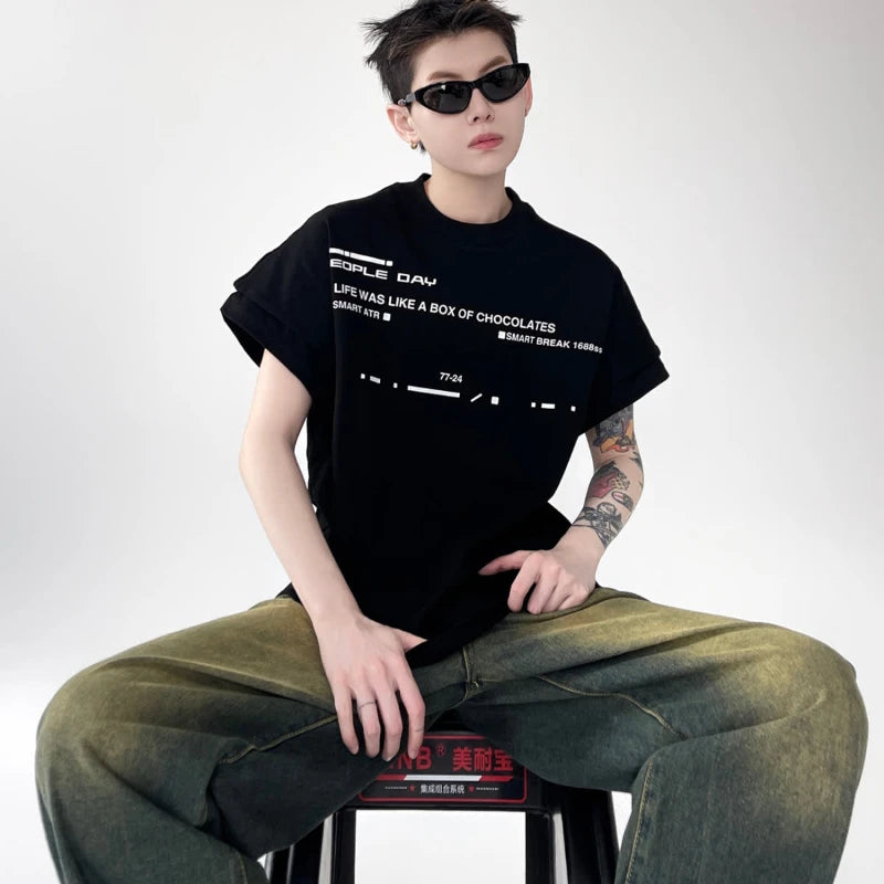new summer street fashion set mens cotton retro letter printed t shirt halo dyed washed jeans suits male hip hop 2 pcs 2024 urban skinny jeans