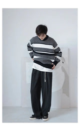 oversized flame jumper with bold print, ideal for photo-ready Y2K streetwear layering, street fashion menswear trend for seas