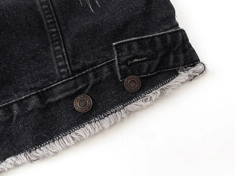 Nan minimalist oversized zip-up streetwear parka