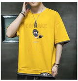 Glitchcore Chrome logo – Hot Summer Mens T Shirt Korean Version Of Harajuku High Stre