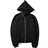 New Hoodies Men Zipper Cardigan Harajuku Black Sweatshirts Hip Hop Swa