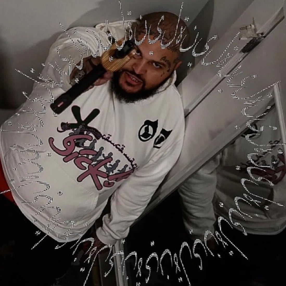 gothic oversized shirt featuring new luxury 2023 born from pain ian connor sicko pullover hoodies hoody hooded sweatshirts velvet cotton thick fleece white 242