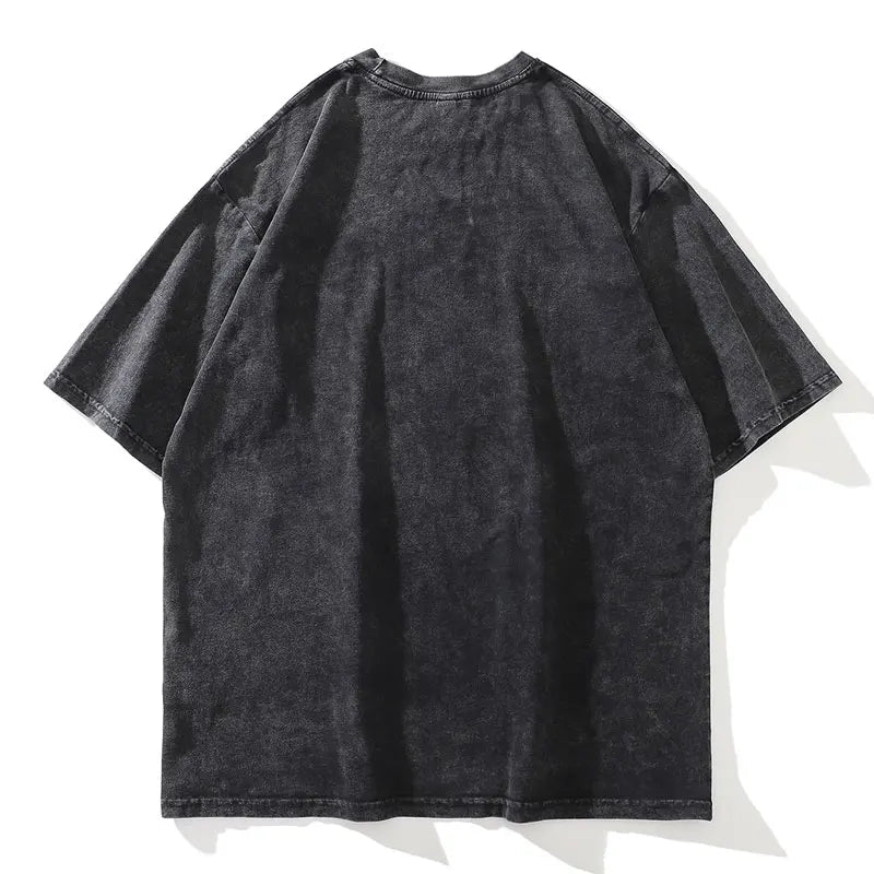 Vaporwave Oversized shirt – Oversize Distressed T Shirts Hip Hop Vintage Doberman Dog Pr