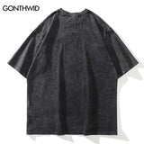 Vaporwave Oversized shirt – Oversize Distressed T Shirts Hip Hop Vintage Doberman Dog Pr