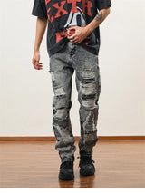 destroy distressed ripped denim jean pants new fashion biker jeans streetwear slim pants jogger y2k mens jeans skinny jeans men unique joggers style 2440