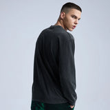 Rainbowtouches Washed Men's Long Shirts Vintage Clothing Oversized Fashion Printing Cool Stuff Popular Hip Hop High Street Style