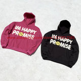 American Heavyweight Vintage Long Sleeved Fleece Hooded Sweatshirt Wit