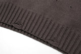 techwear flame knit sweater with structured oversized fit, ideal for cold streetwear layers, men’s streetwear clothing piece 
