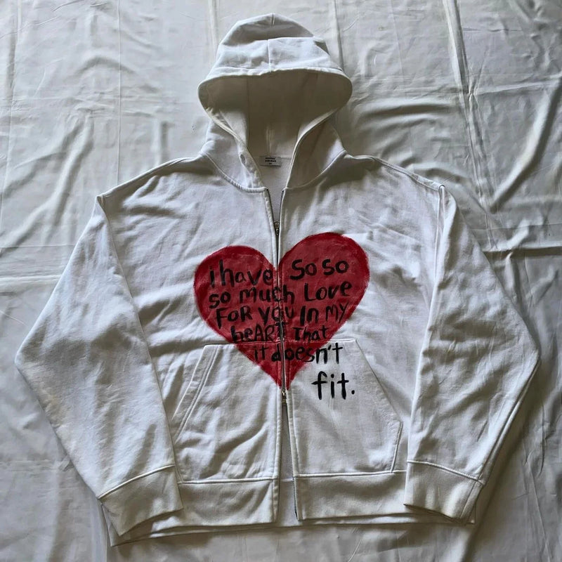 Y2K Wome Clothing Hoodies Printed Pattern Pullover Sweatshirt Streetwe