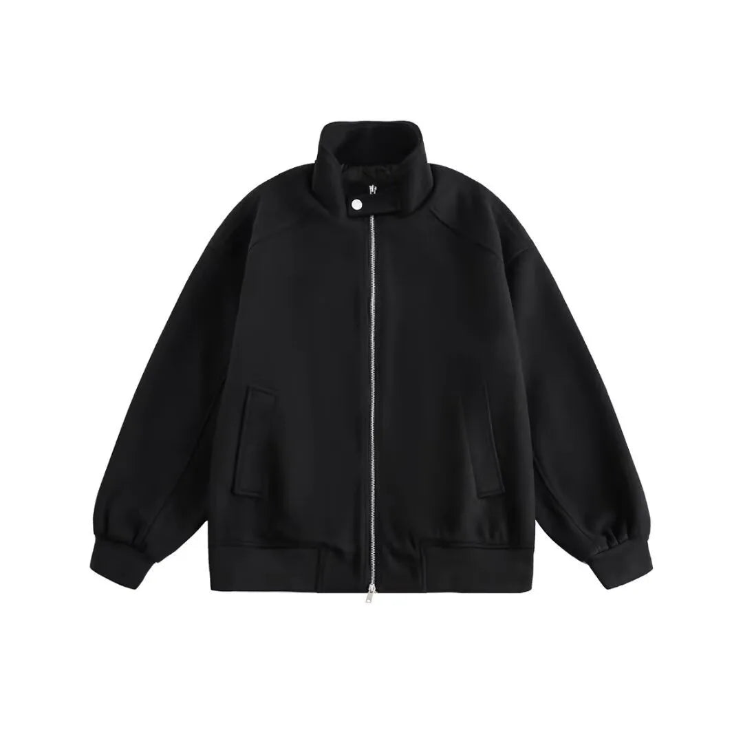 Autumn New Stand Collar Sports Jacket Mens Korean Couple College High