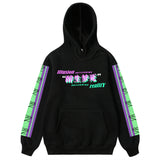 Men Hip Hop Hoodie Sweatshirt Drunk Illusion Chinese Character Hoodie