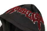 mens harajuku graffiti fleece jackets and coats letter embroidery hairy zipper outerwear warm streetwear parkas bomber jacket - variant style 63eee4 for streetwear fashion