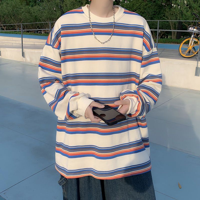 Trapwear Tribal flame – 2023 Spring New Fashion Striped Long Sleeved Comfortable Cas