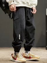 autumn spring men corduroy pants casual jogging sweatpants hip hop fashion streetwear joggers trousers y2k baggy pantalones unique joggers style 3618