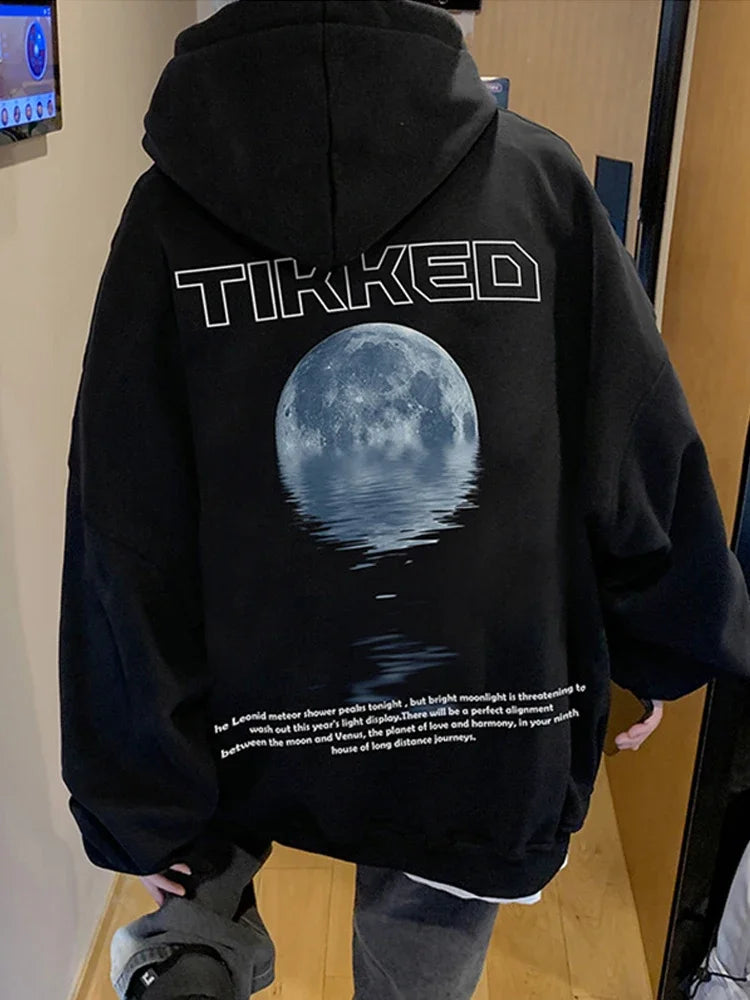 Cyberpunk-style hoodie with neon and glitch details